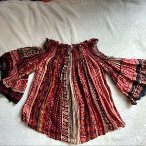 Bohemian Off-Shoulder Blouse